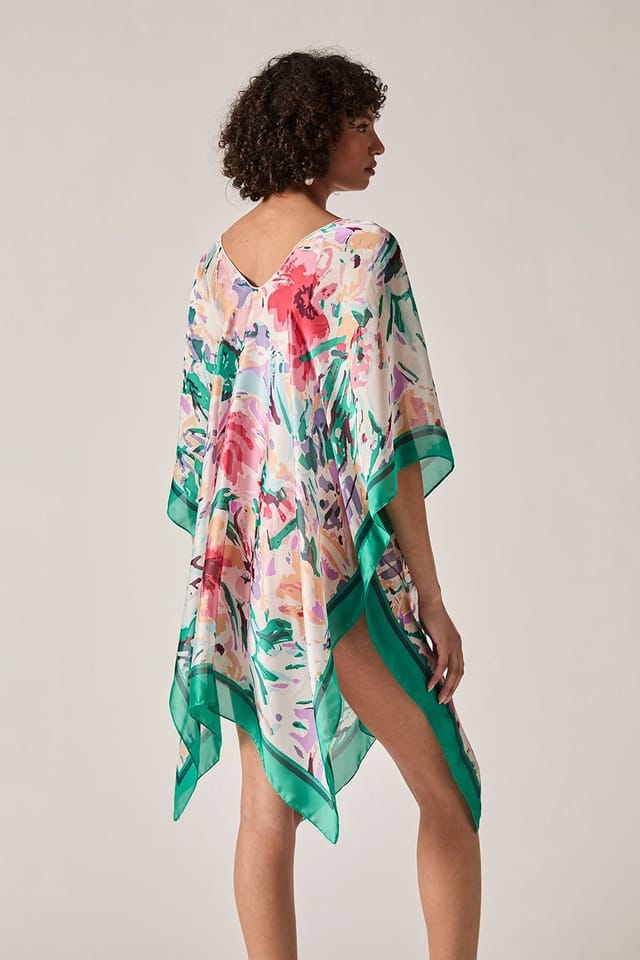James Lakeland James Lakeland Women's Green Floral Mosaic Kaftan - 2