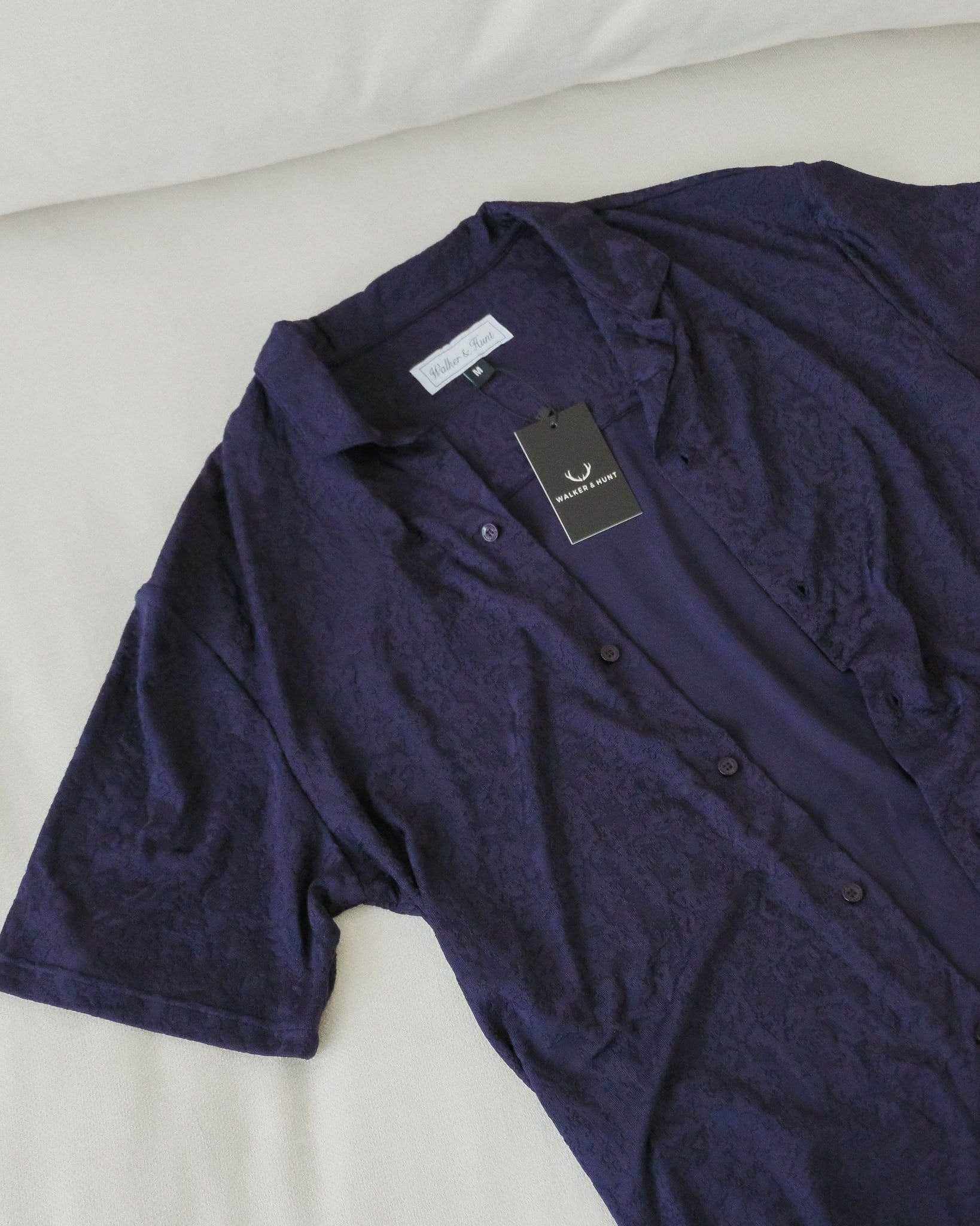 Walker & Hunt Walker & Hunt Men's Oversized 'Serenity' Shirt in Navy - 4
