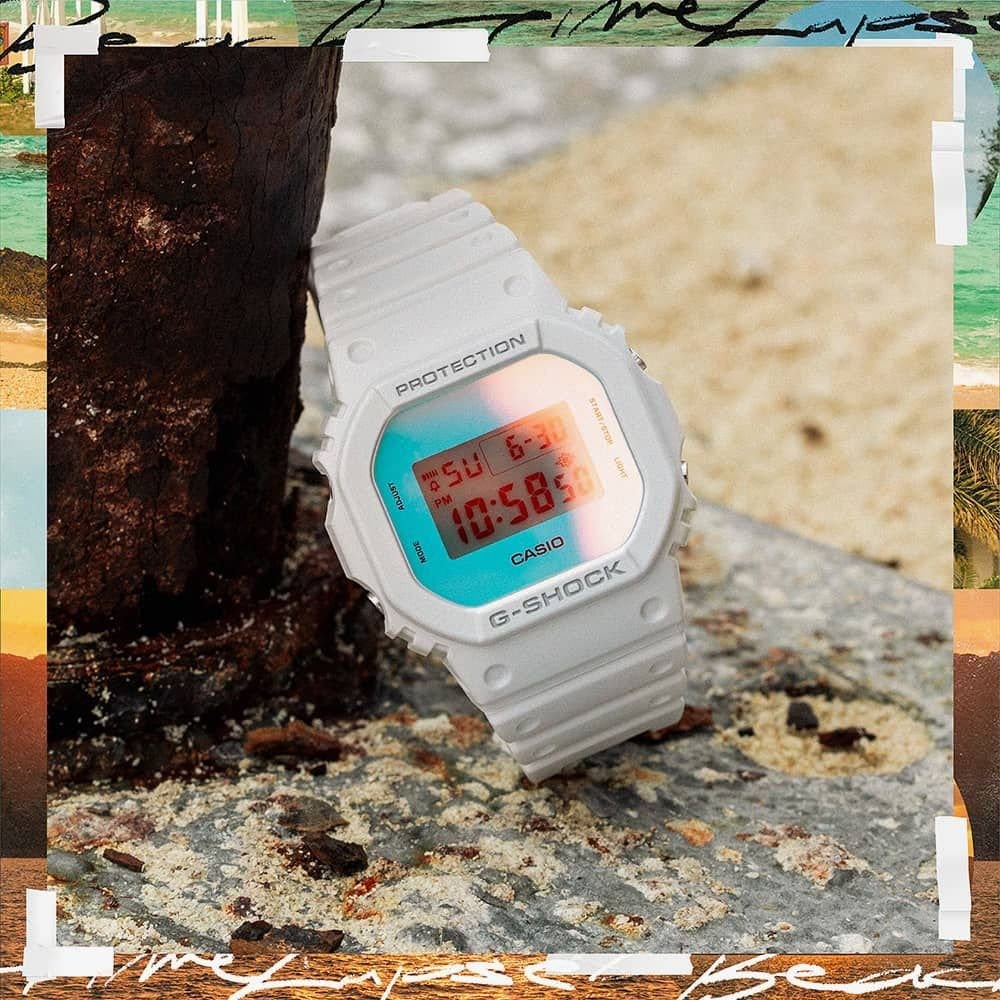 Casio Casio Men's DW-5600TL-7ER G-Shock 43mm Quartz Watch in White - 4