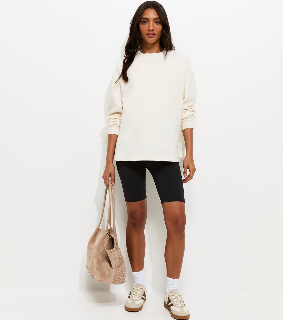 New Look Women's Maternity Black Cycling Shorts New Look