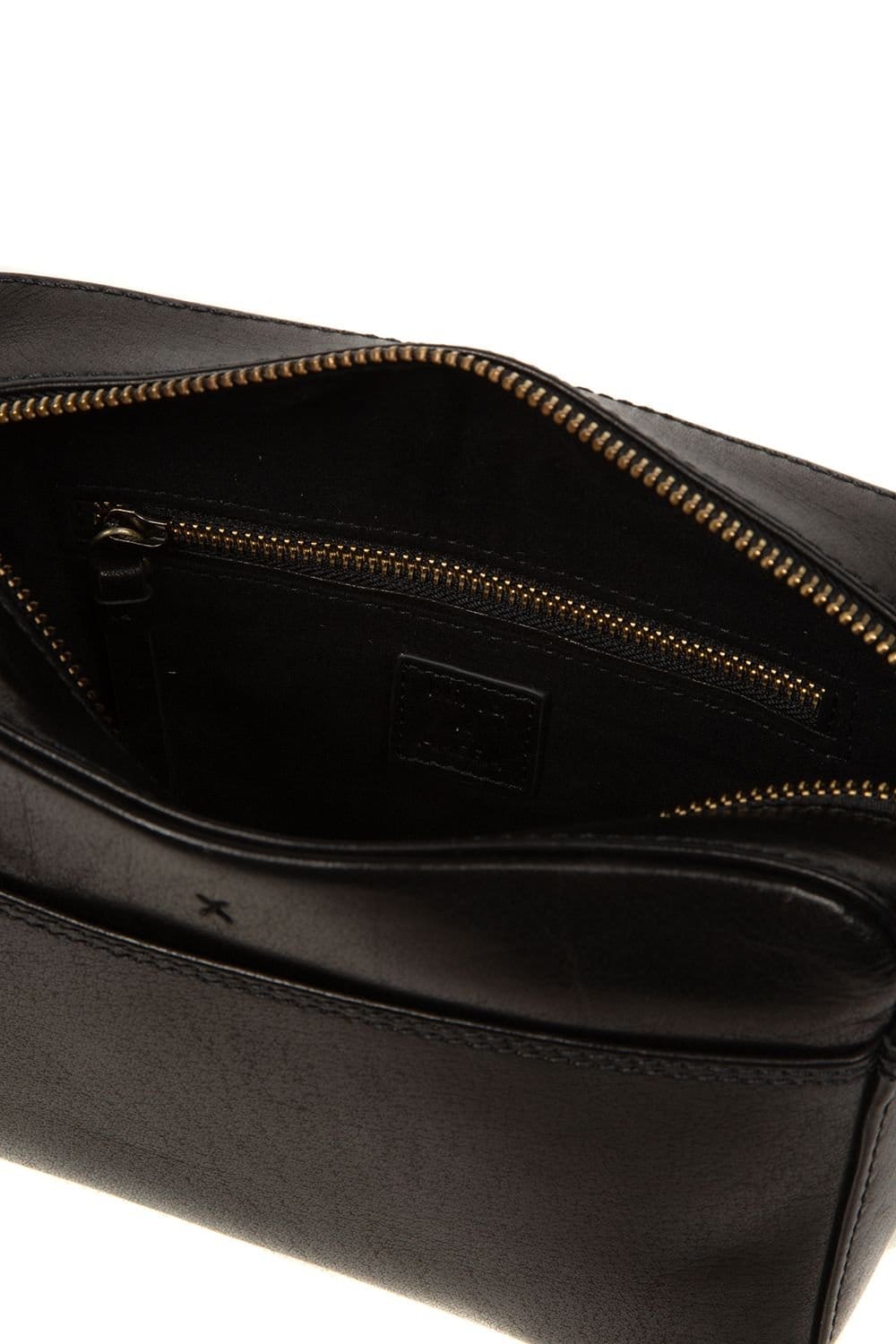 NiNa Amora NiNa Amora Women's 'Livia' Leather Cross Body Bag in Black - 4