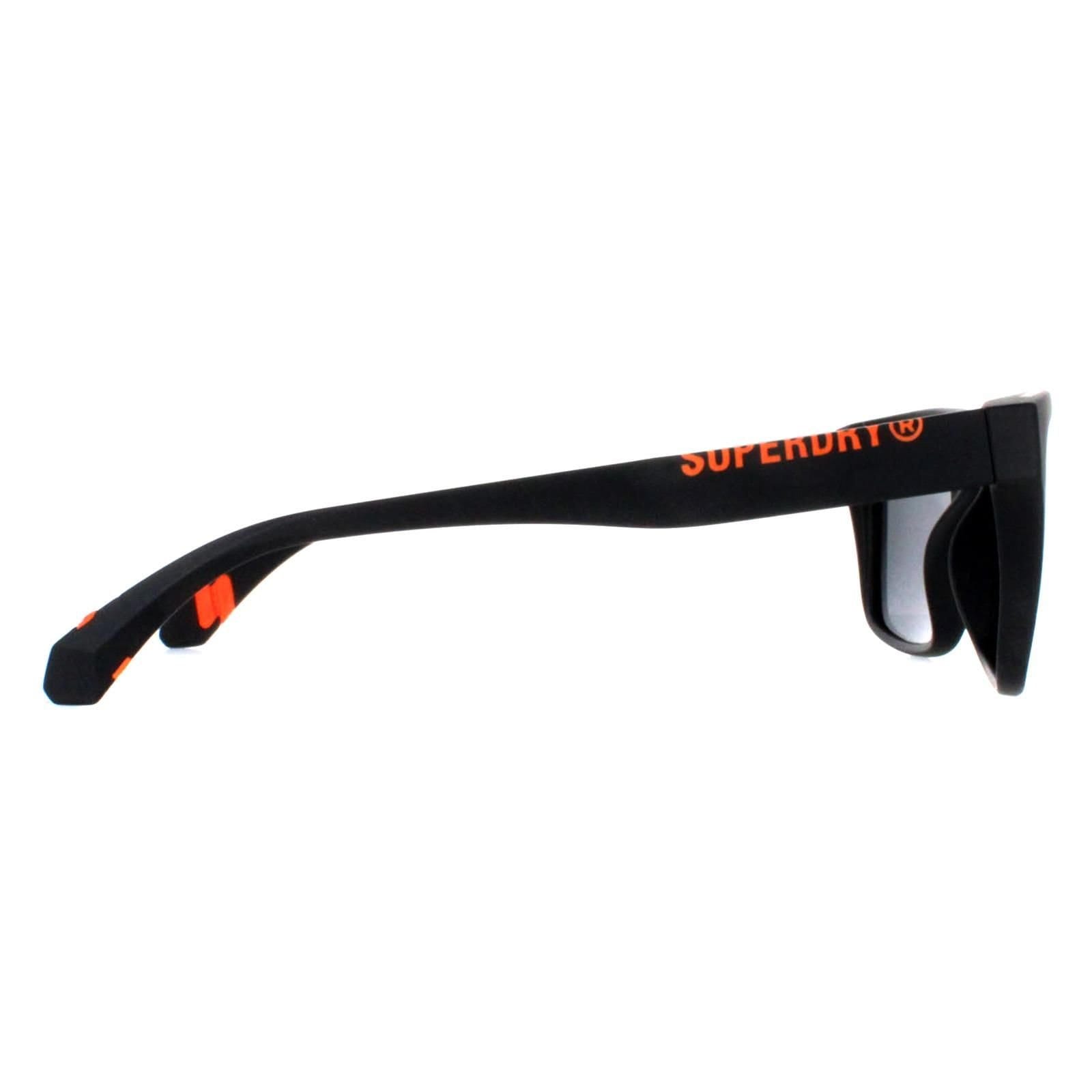 Superdry Superdry Men's Rectangle Black Silver Mirror Polarized 5009 - 4