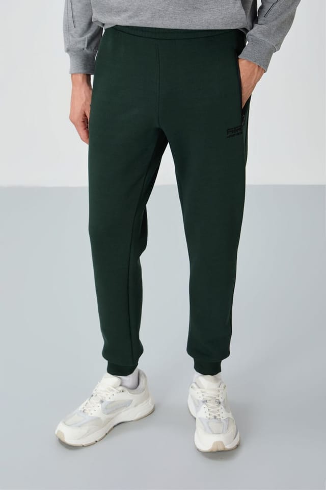 Tommy Life Tommy Life Men's Jogger Sweatpants in Bottle Green - 2