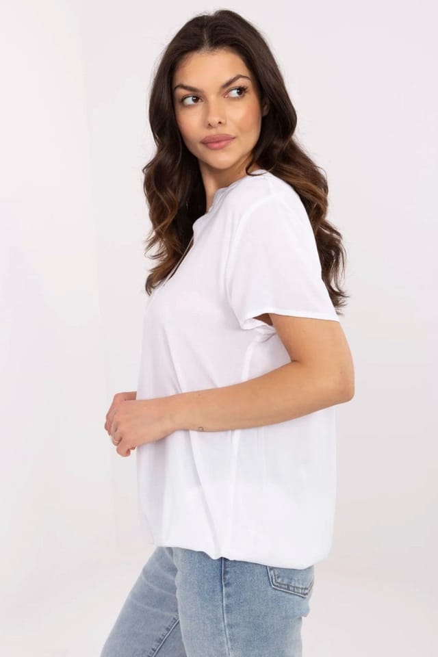 Love Lace Love Lace Women's Breathable Viscose Sleeveless Casual Blouse in White - 2