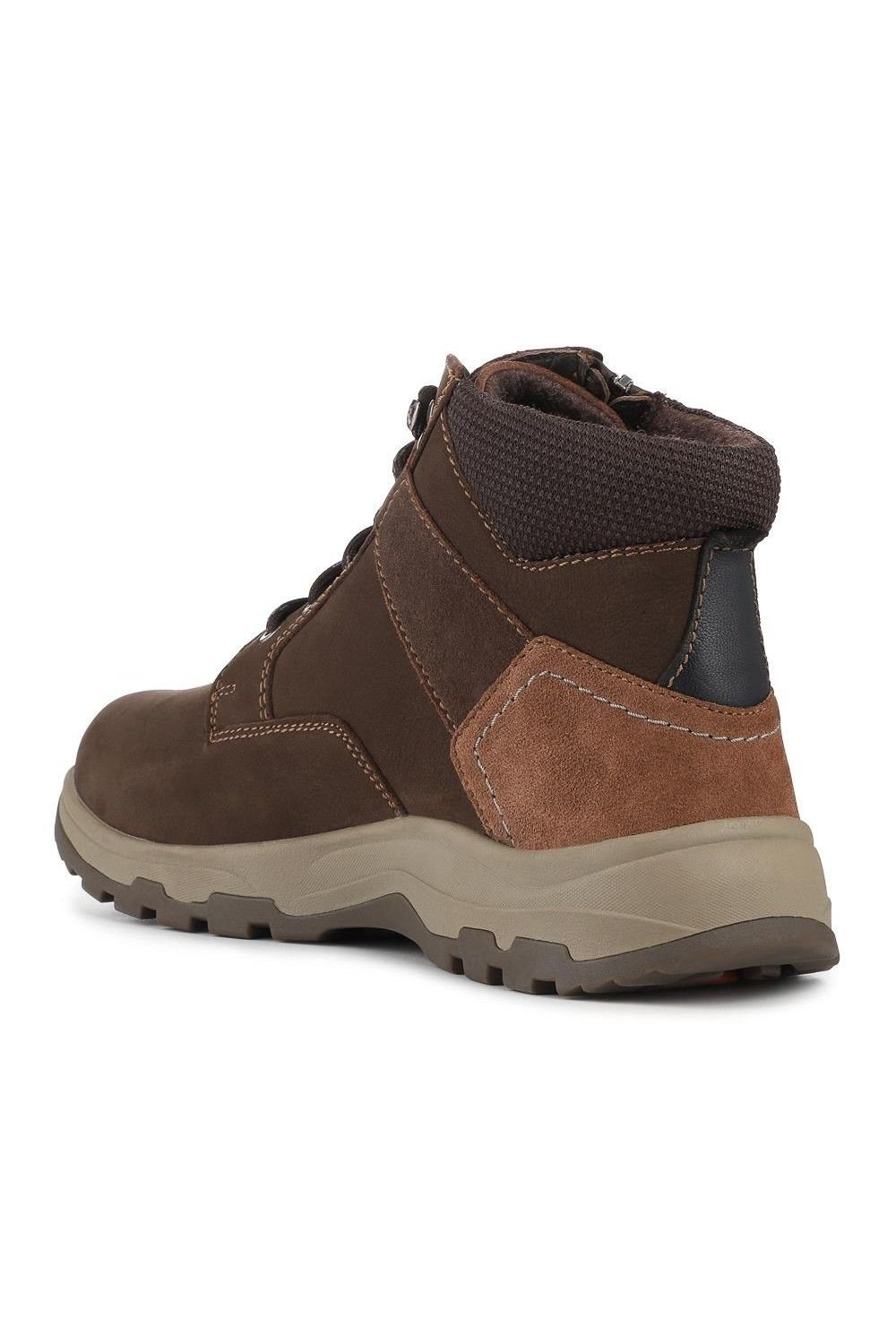 Easyfit Easyfit Men's Extra Wide Zip & Lace Walking Boots in Brown - 3