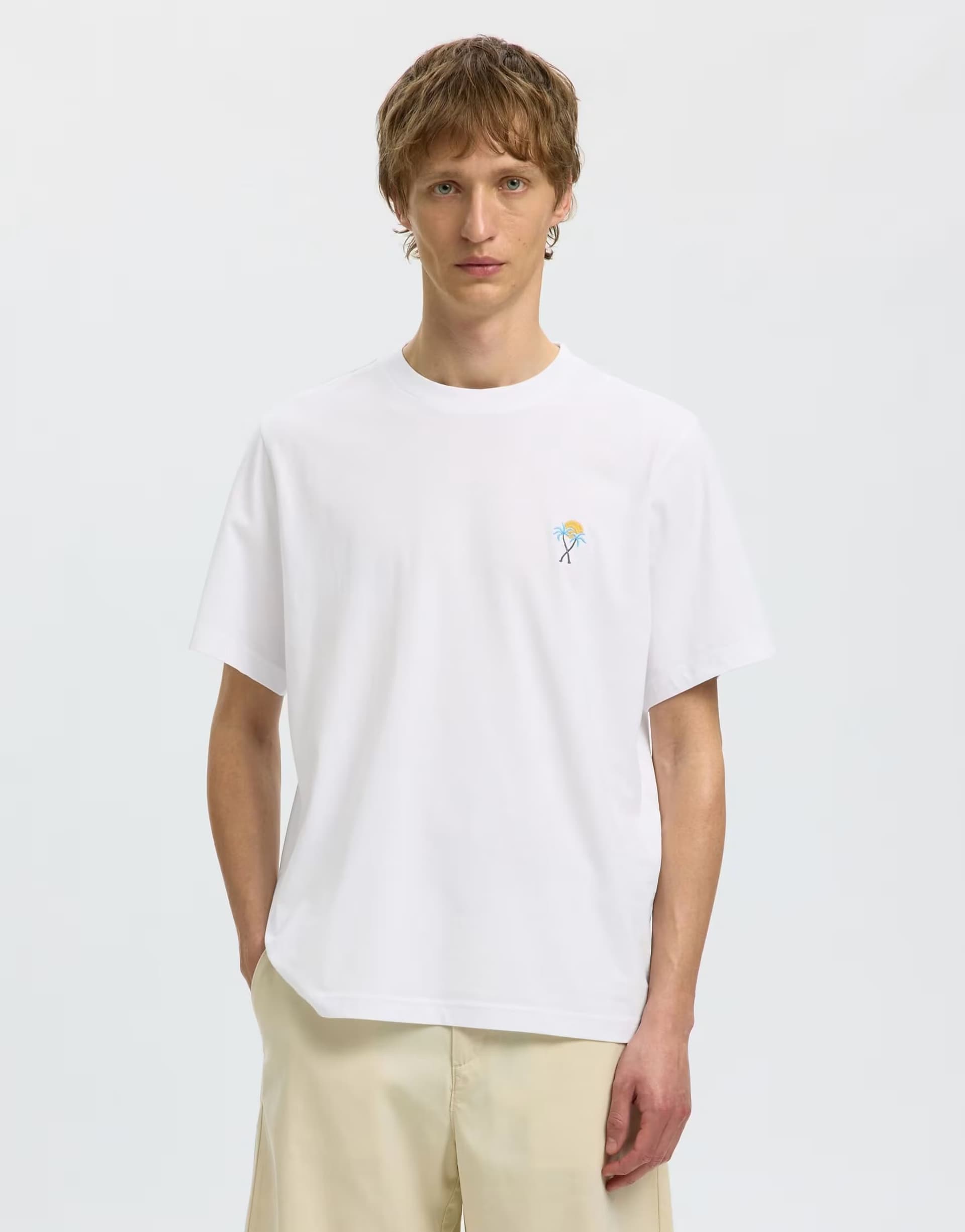 ASOS Selected T-shirt in bright white 1