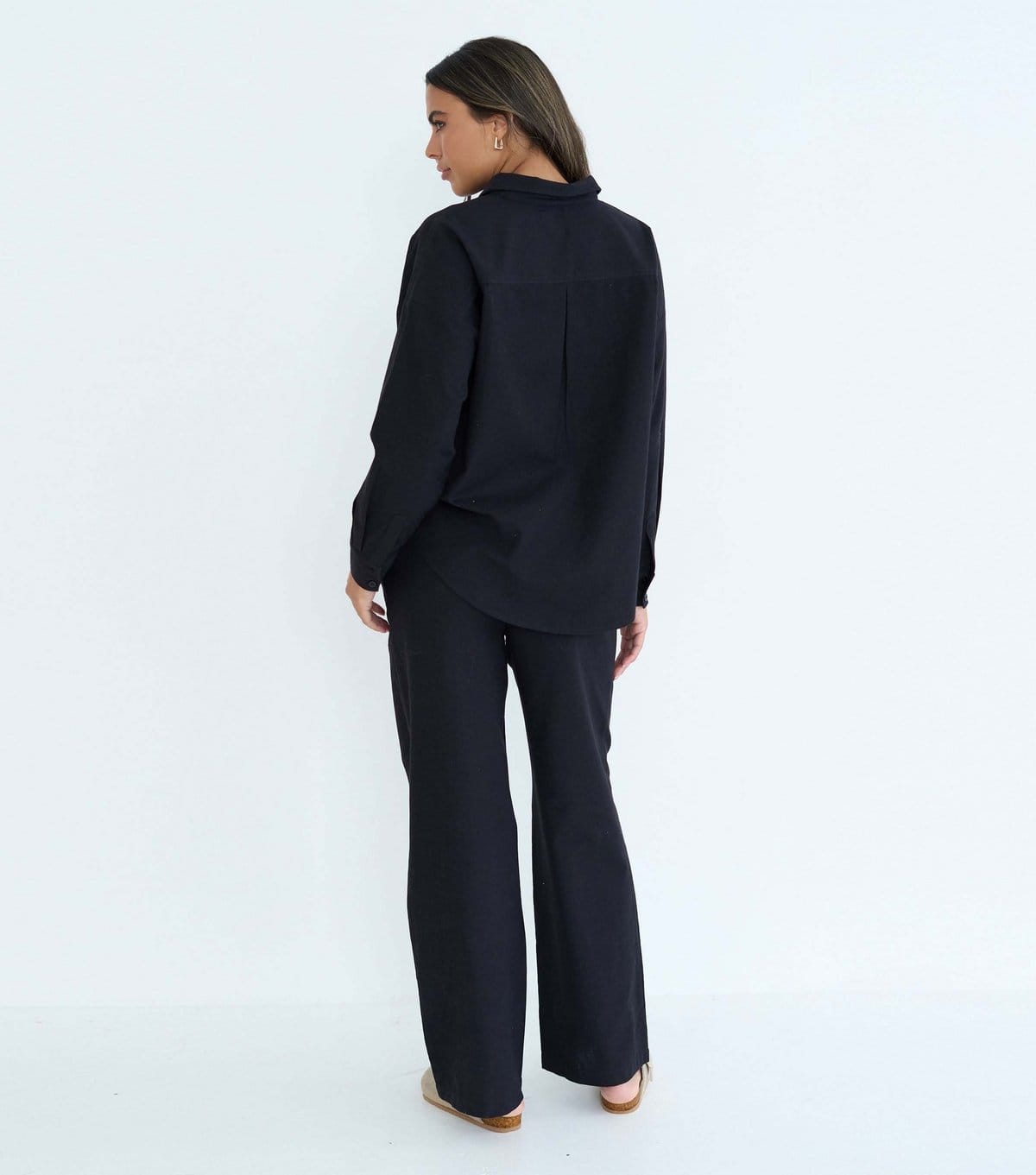 Urban Bliss Women's Black Cotton Blend Oversized Shirt Urban Bliss New Look - 4