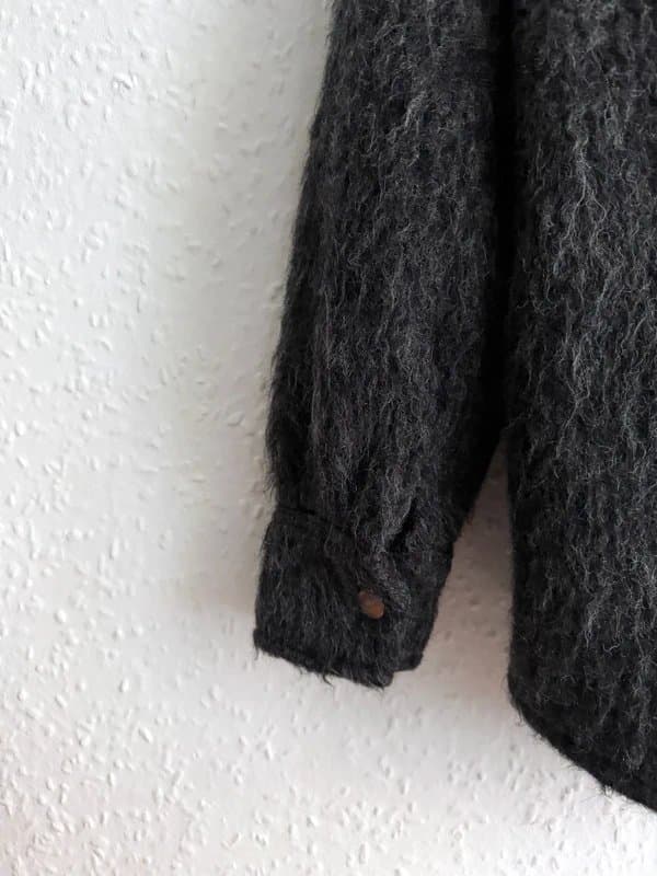 Boii Studio Womens Boii Studio Wool Blend Charcoal Grey Oversized Coat - Size M