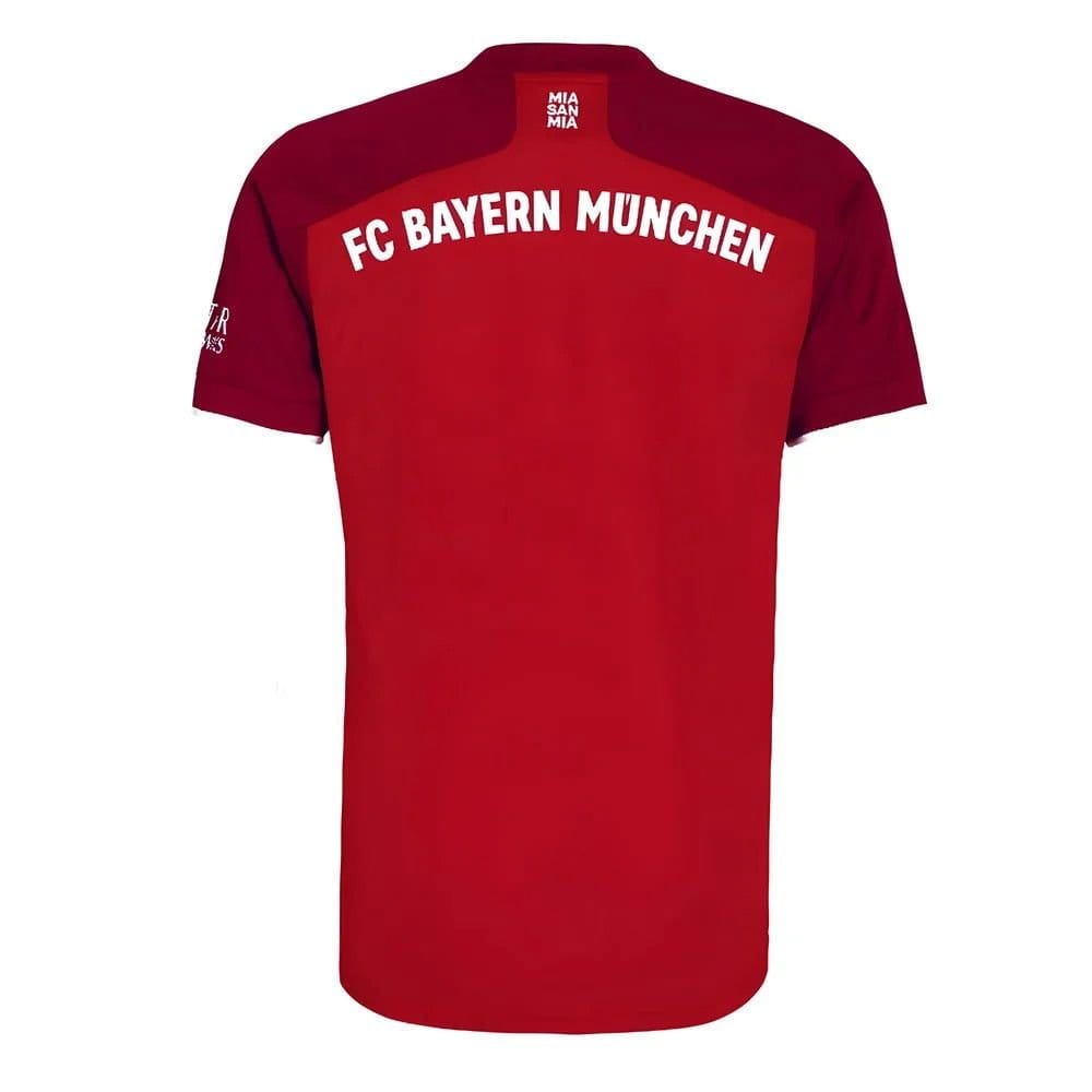 FC Bayern Munich FC Bayern Munich Men's Personalised 2021 2022 Home Shirt in Red - 4