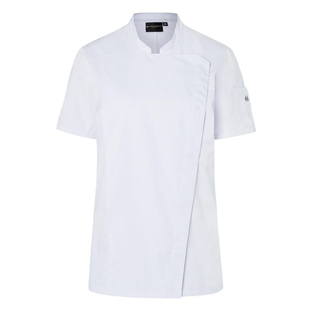 Karlowsky Karlowsky Women's Modern-Look Short-Sleeved Chef Jacket in White - 2