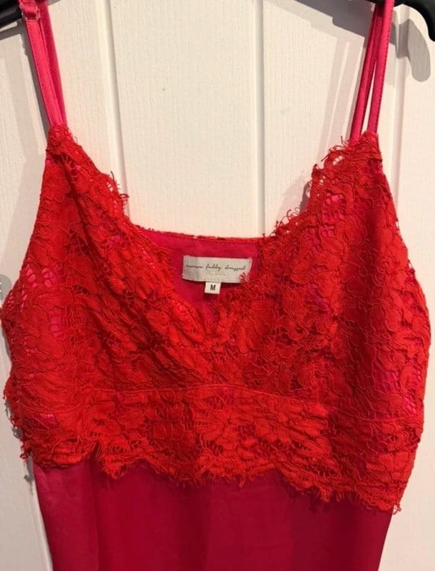Never Fully Dressed Red Lace Dress Size 10
