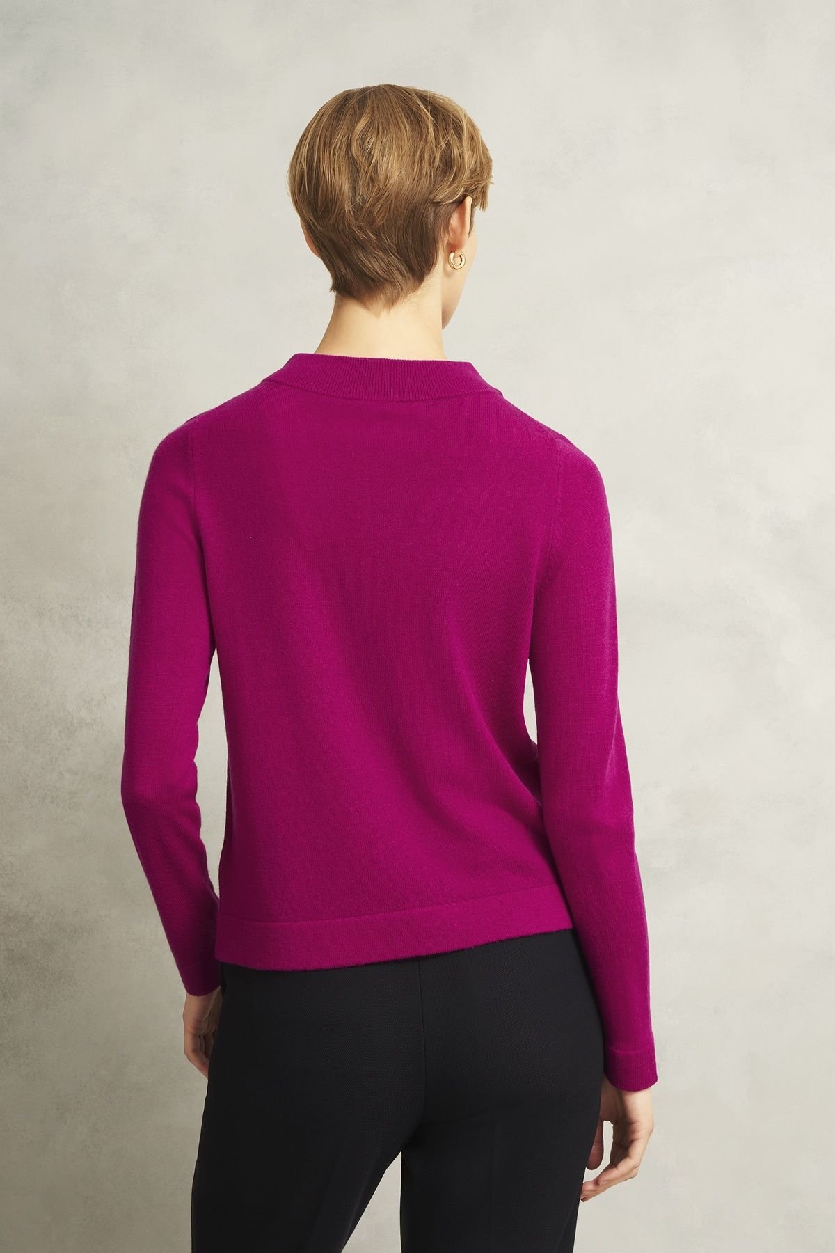 Hobbs London Hobbs London Women's Talia Jumper in Fuchsia - 4
