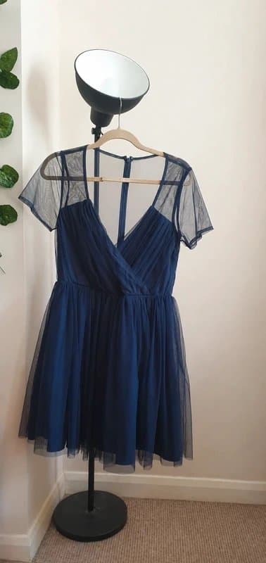 ASOS Asos navy tulle dress size 14