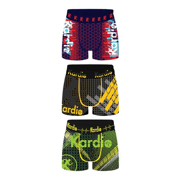Kardio Kardio Men's Geometric Performance Boxer Shorts (Pack of 6) - 3