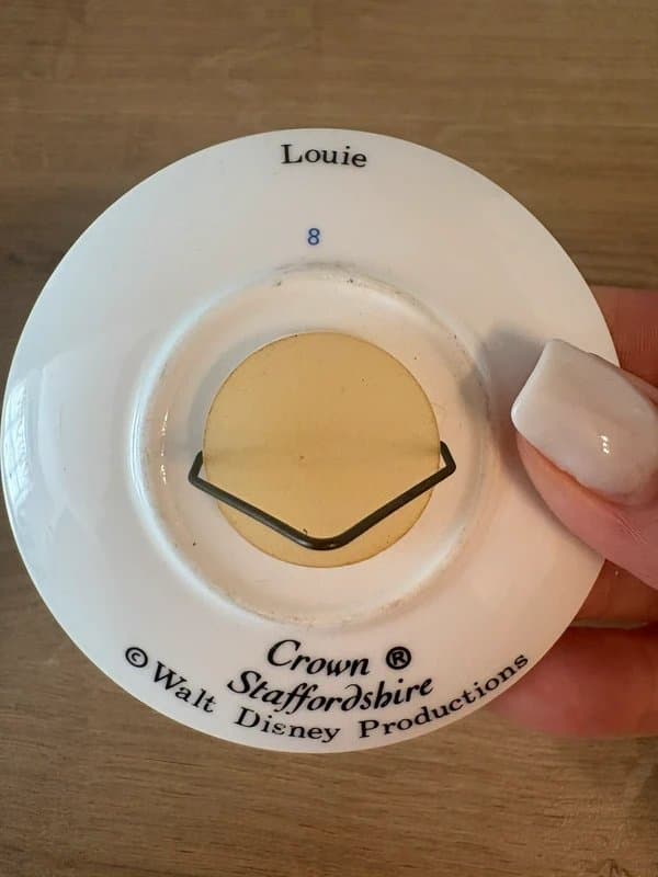 Staffordshire Crown Staffordshire vintage Disney collectors mini decor plate Louie Donald Duck rare