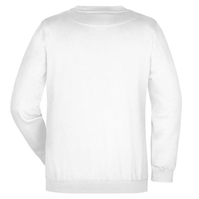 James and Nicholson James and Nicholson Men's Heavy Sweatshirt in White - 2