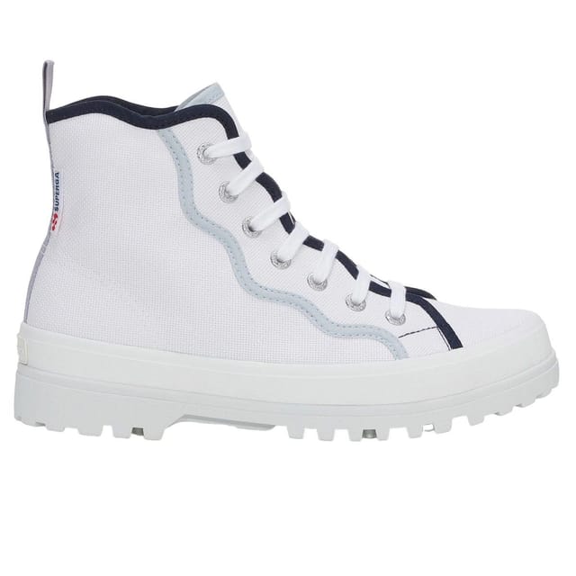 Superga Superga Women's 2341 Alpina Curly Bindings Ankle Boots in Off-White - 2