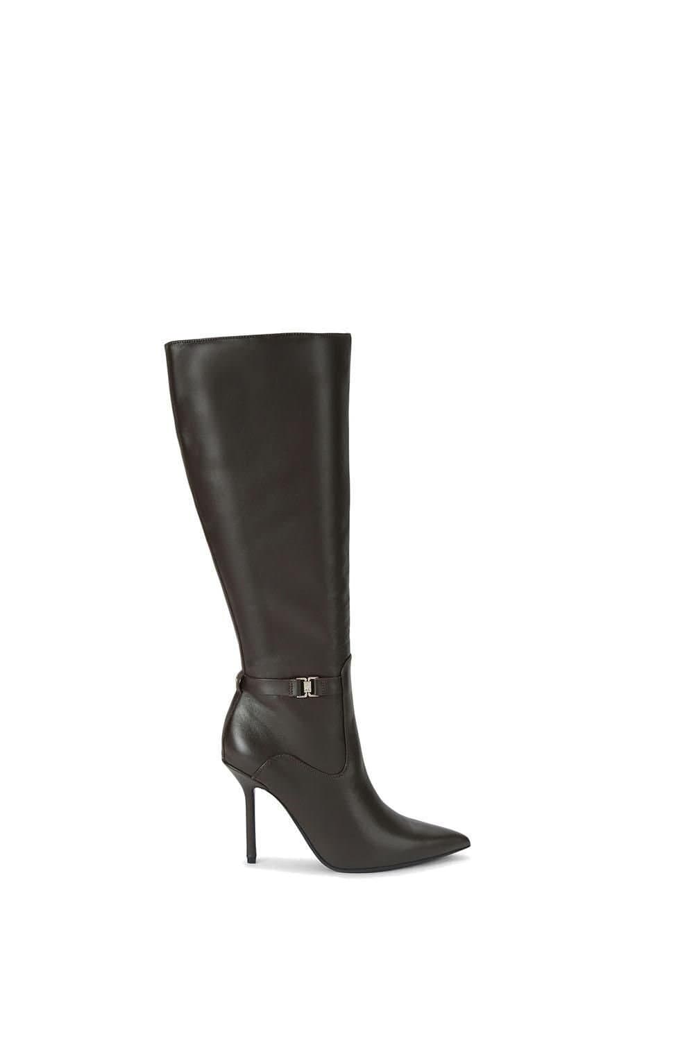 KG Kurt Geiger KG Kurt Geiger Women's 'Sky' Leather Boots in Dark Brown