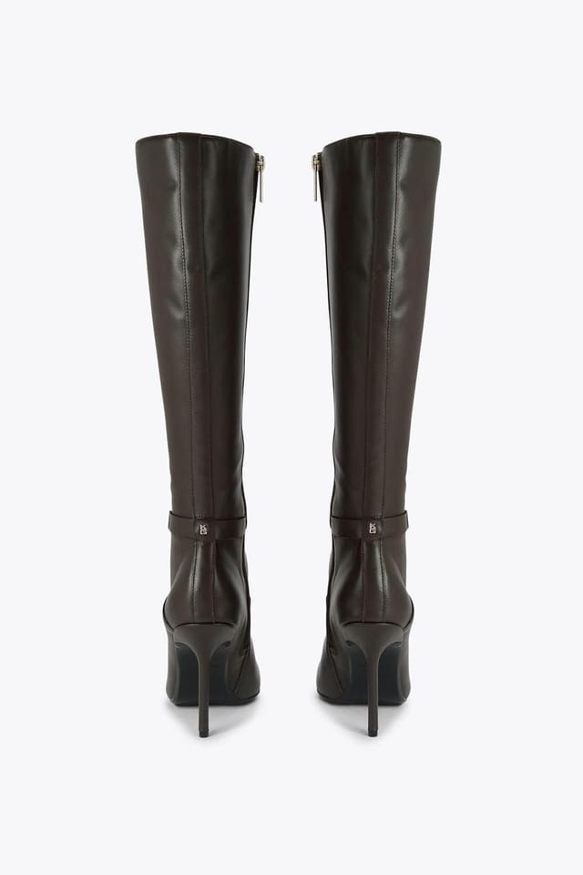 KG Kurt Geiger KG Kurt Geiger Women's 'Sky' Leather Boots in Dark Brown - 3