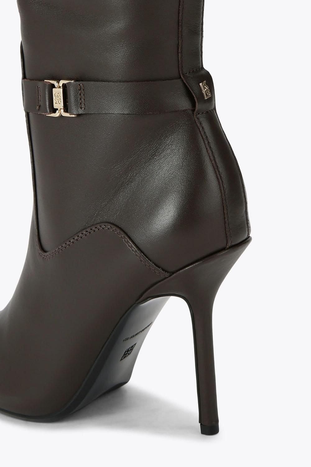 KG Kurt Geiger KG Kurt Geiger Women's 'Sky' Leather Boots in Dark Brown - 4