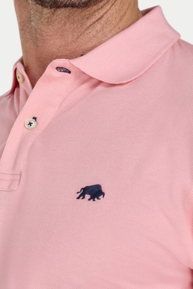 raging bull Raging Bull Men's Classic Polo in Light Pink - 3