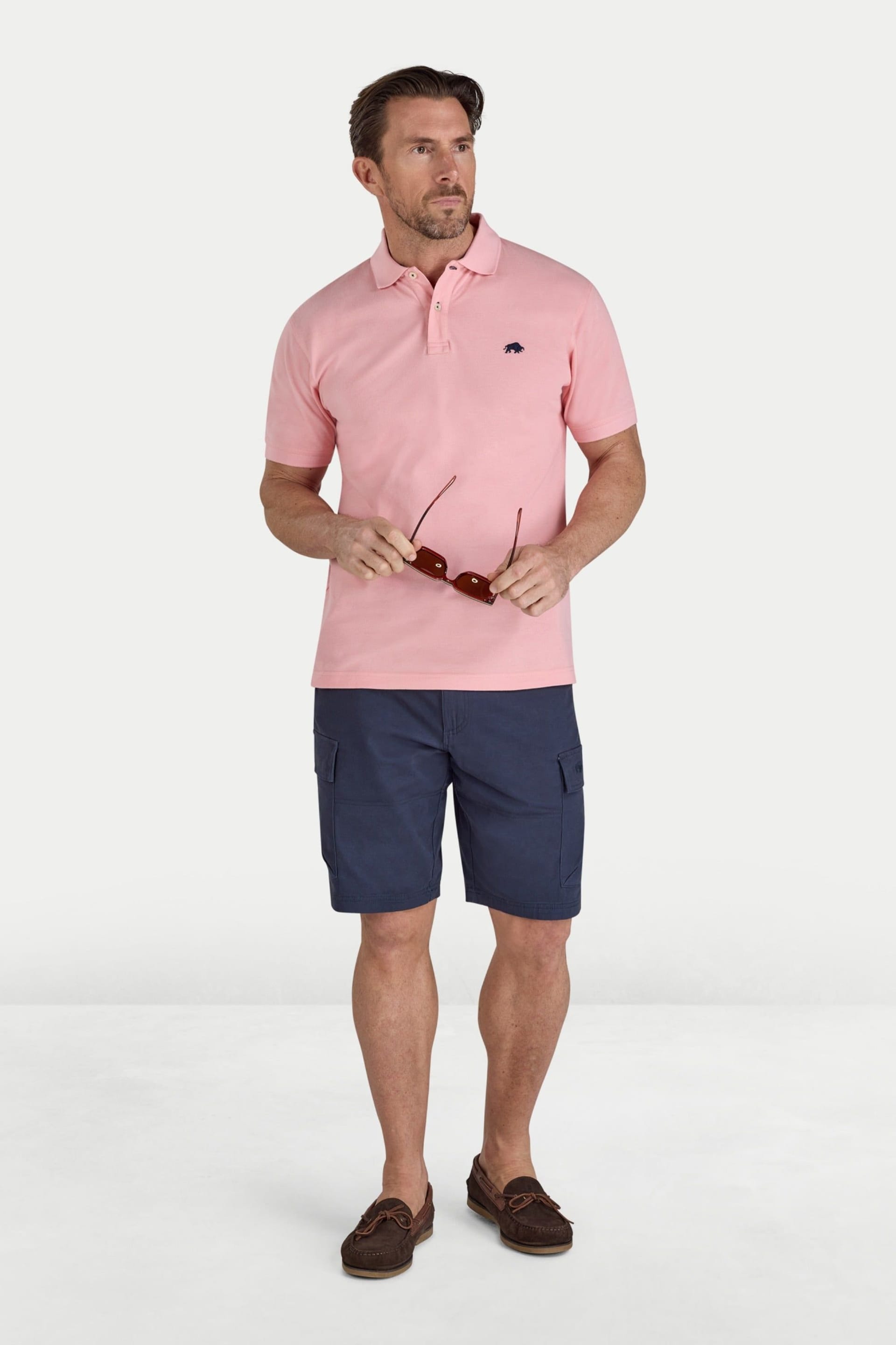 raging bull Raging Bull Men's Classic Polo in Light Pink - 4