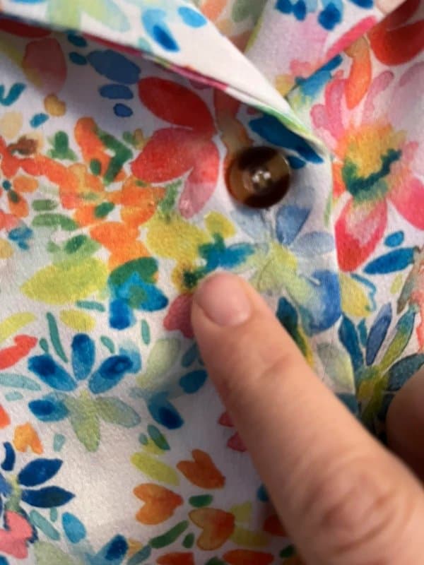 Never Fully Dressed Floral v-neck shirt