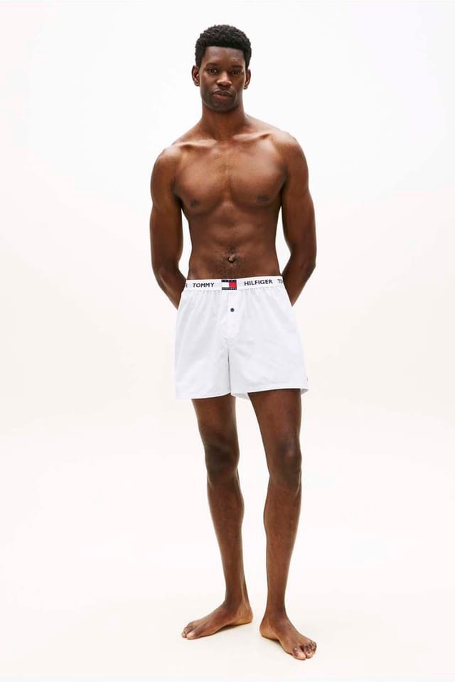 Tommy Hilfiger Tommy Hilfiger Men's 3P Woven Boxer Elas Wb Navy/Tommy Tartan/Ithica in Navy - 2