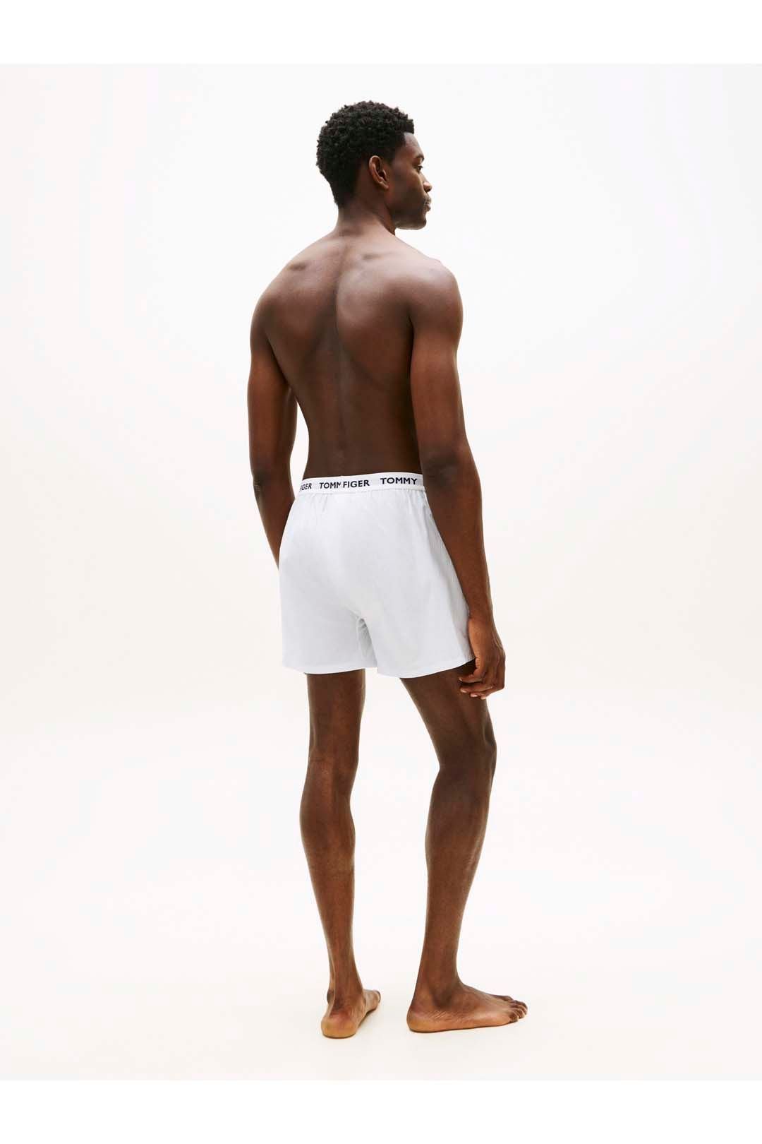 Tommy Hilfiger Tommy Hilfiger Men's 3P Woven Boxer Elas Wb Navy/Tommy Tartan/Ithica in Navy - 3