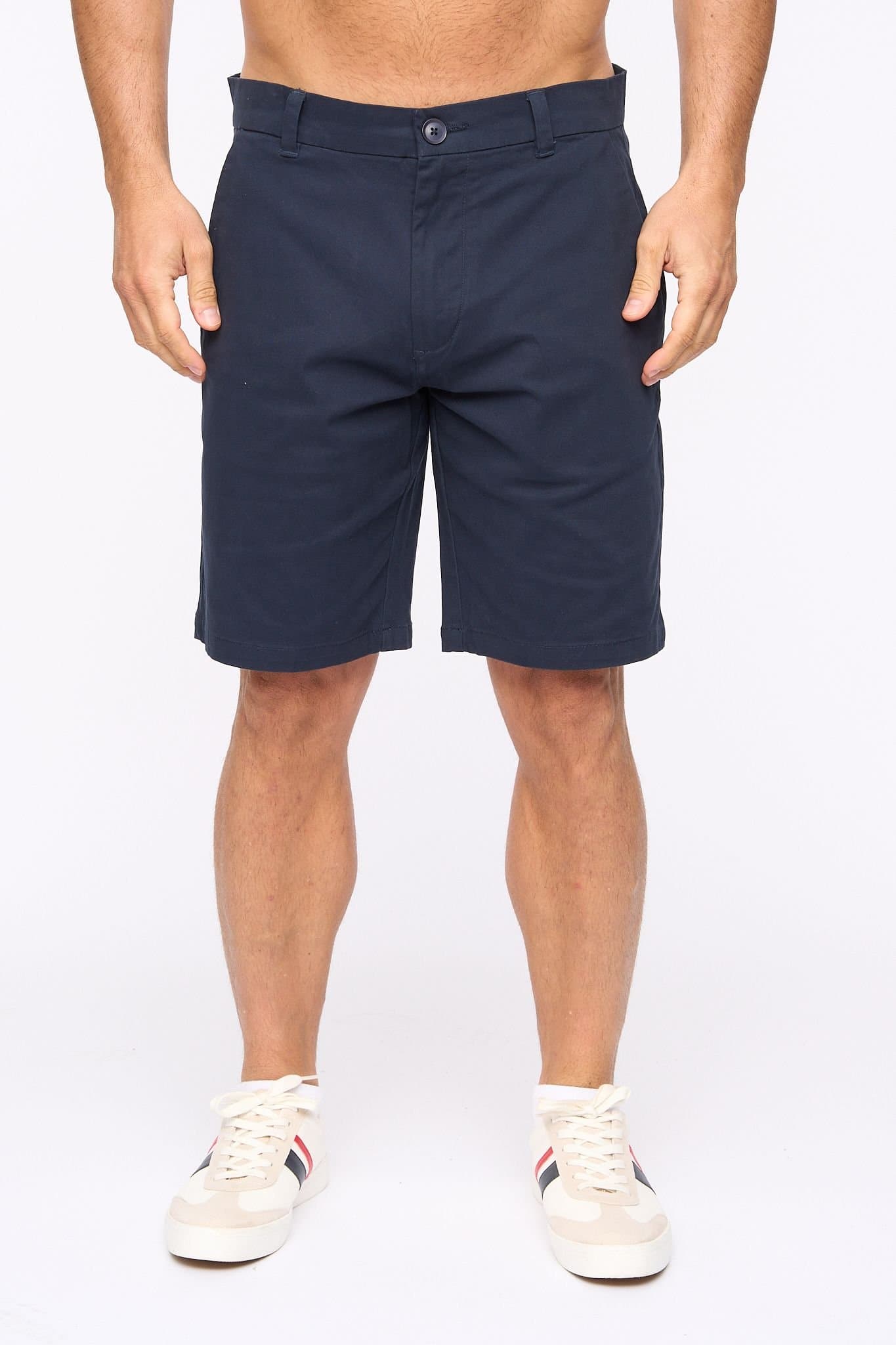 Bewley&Ritch Bewley&Ritch Men's Clarksten Cotton Stretch Regular Fit Chino Shorts in Navy