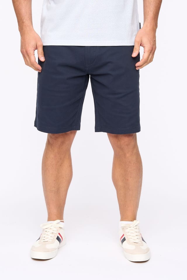 Bewley&Ritch Bewley&Ritch Men's Clarksten Cotton Stretch Regular Fit Chino Shorts in Navy - 2