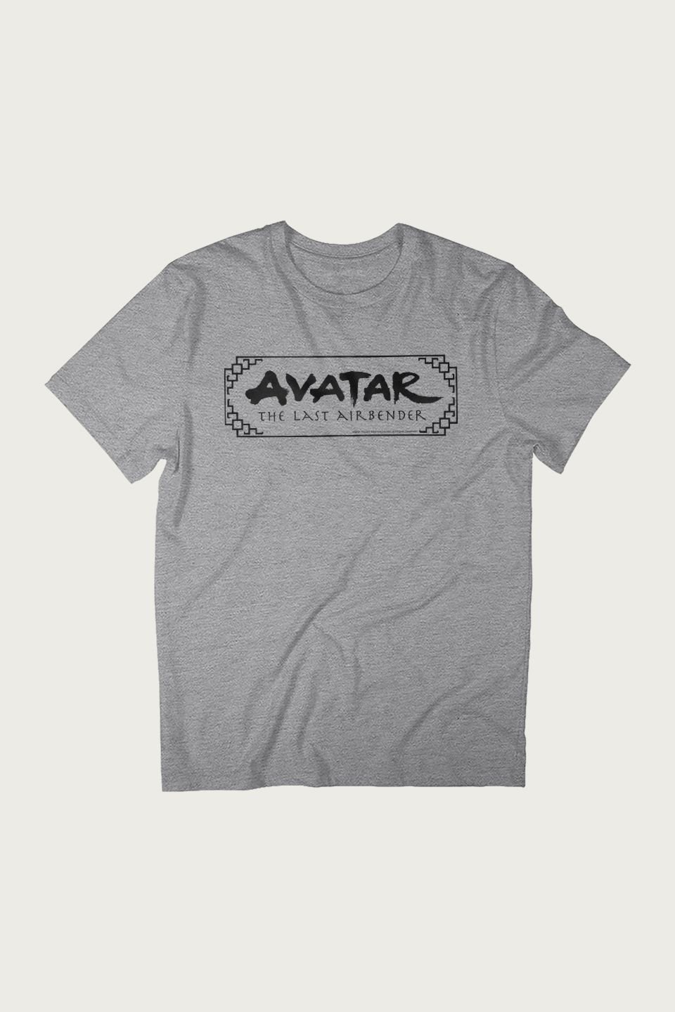 Avatar: The Last Airbender Avatar: The Last Airbender Men's Text Logo T-Shirt in Mid Grey - 2