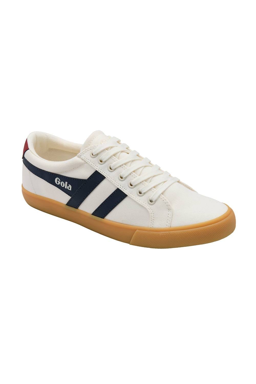 Gola Classics Gola Classics Men's 'Varsity' Canvas Lace-Up Trainers in Off-White - 4