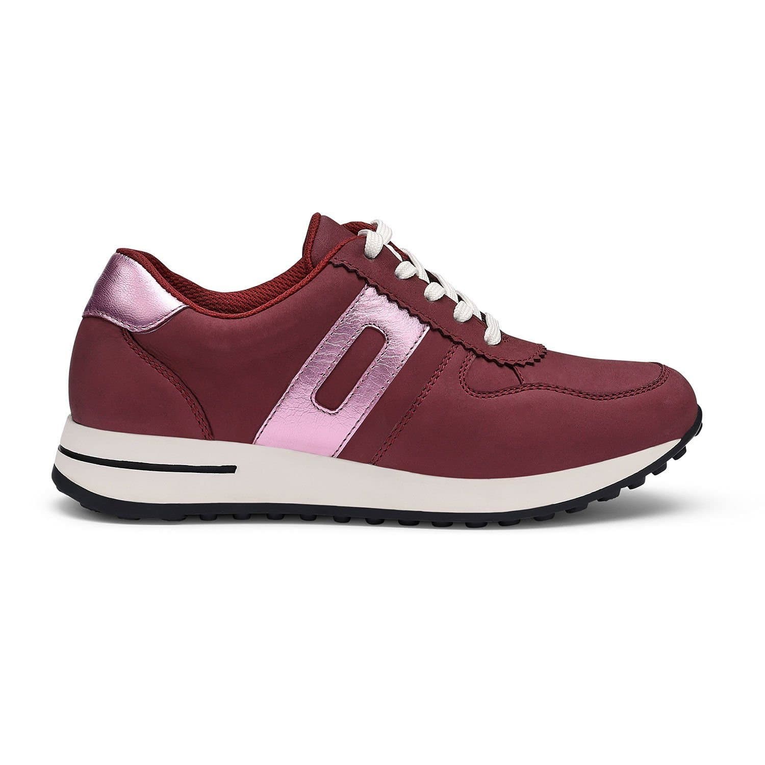 Hotter Hotter Women's 'Revival' Maroon Nubuck Trainers
