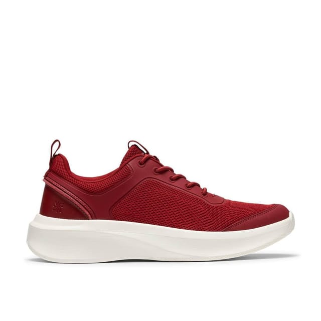 Clarks Clarks Men's Solevana Sport Red Trainers, Lace Up - 3