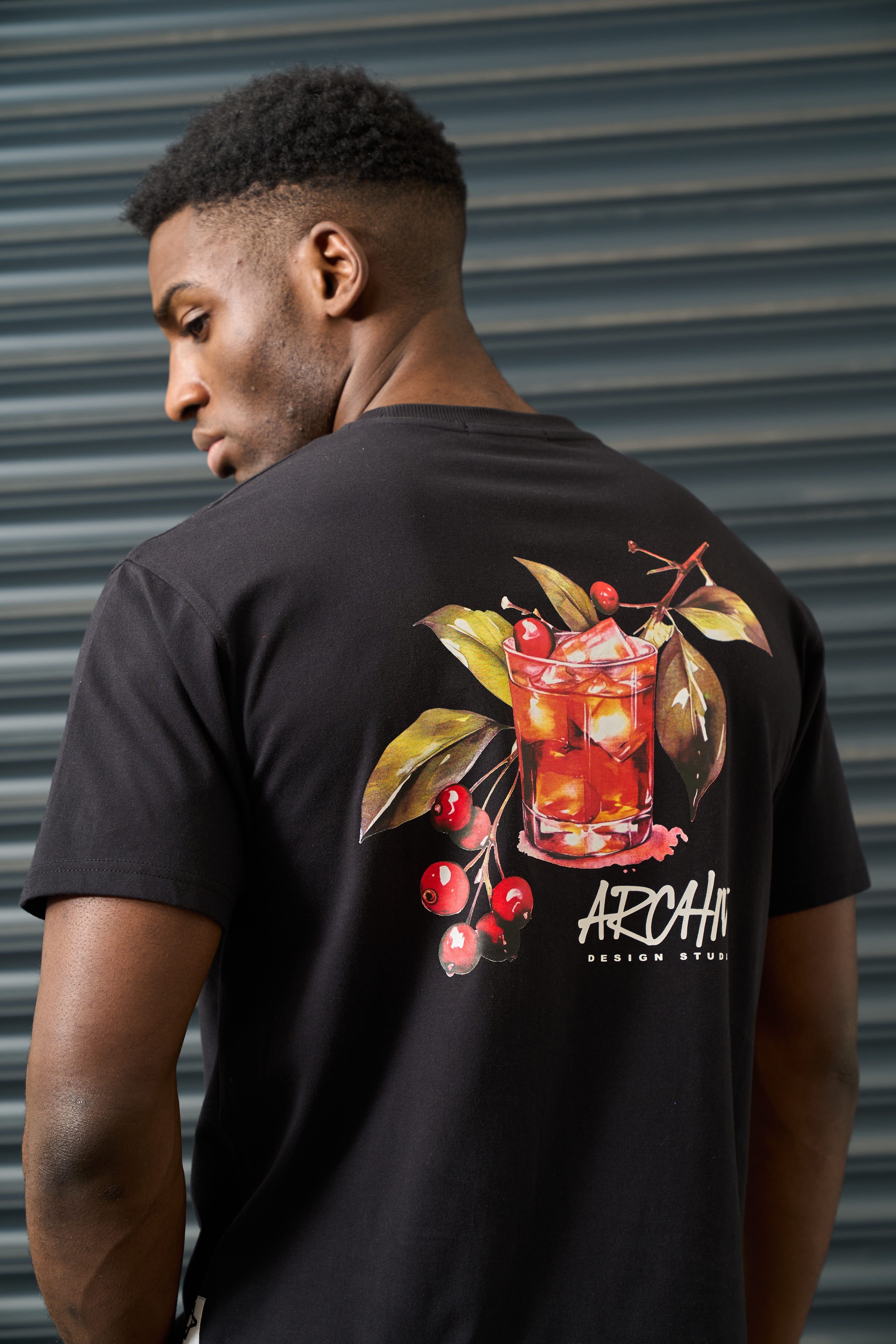 Archive Design Studios Archive Design Studios Men's Negroni T-Shirt in Black - 2