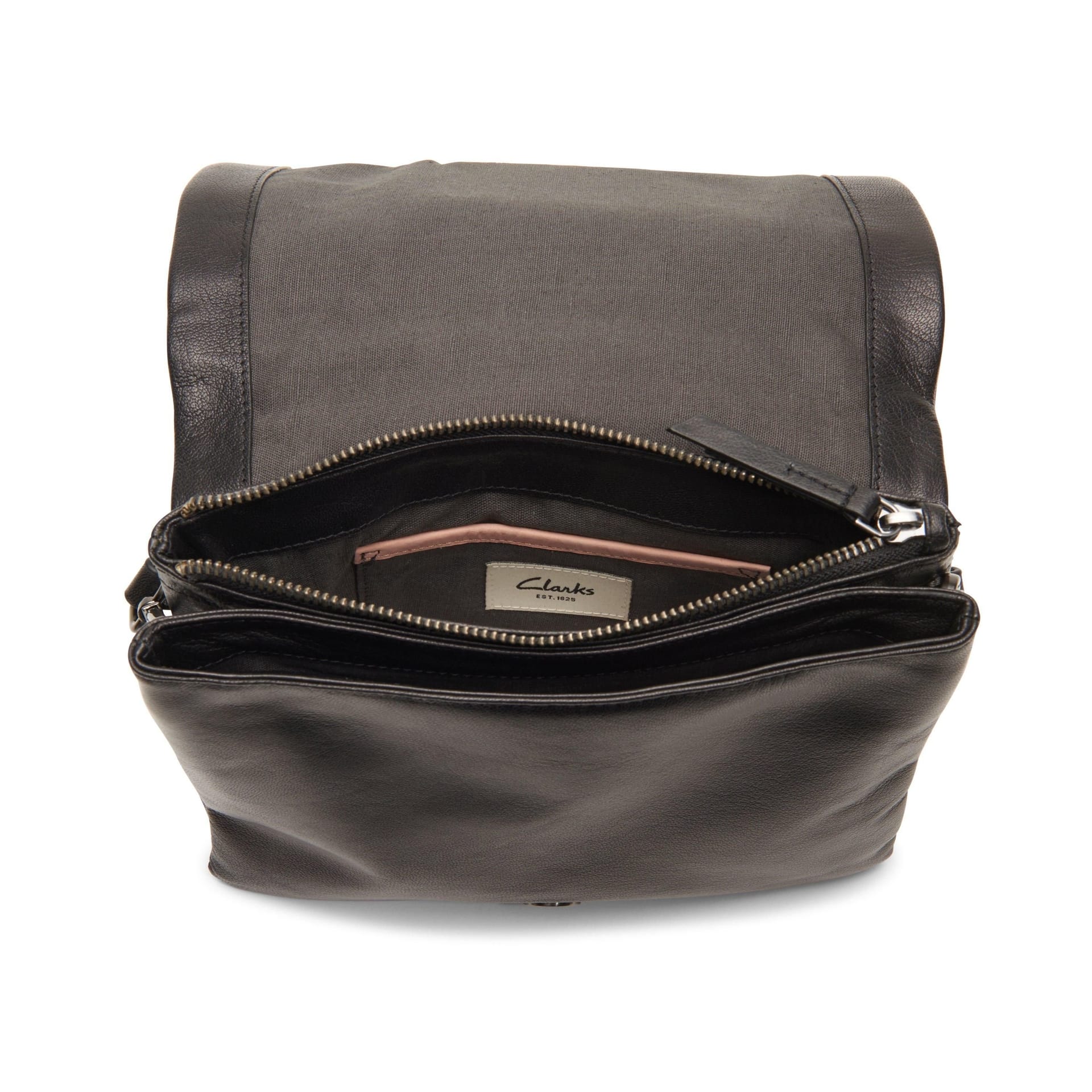 Clarks Clarks Women's Treen Medium Black Leather Shoulder Bag, Cross Body Bag - 4