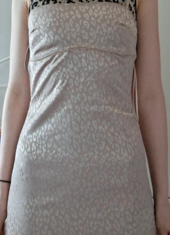 Bershka Bershka leopard print dress gold