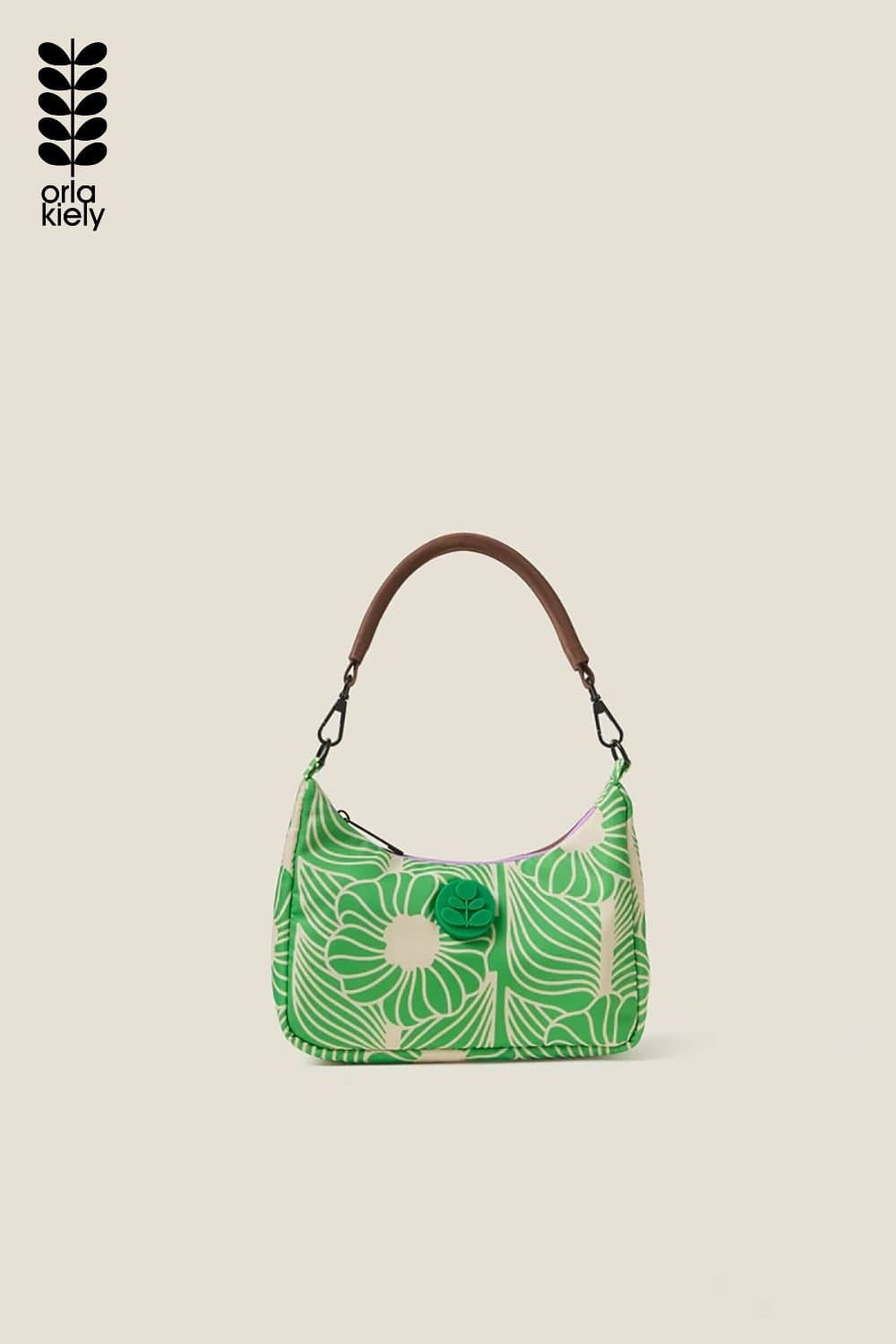 Orla Kiely Orla Kiely Women's Venn Mini Shoulder Bag - Moonflower Spring Green