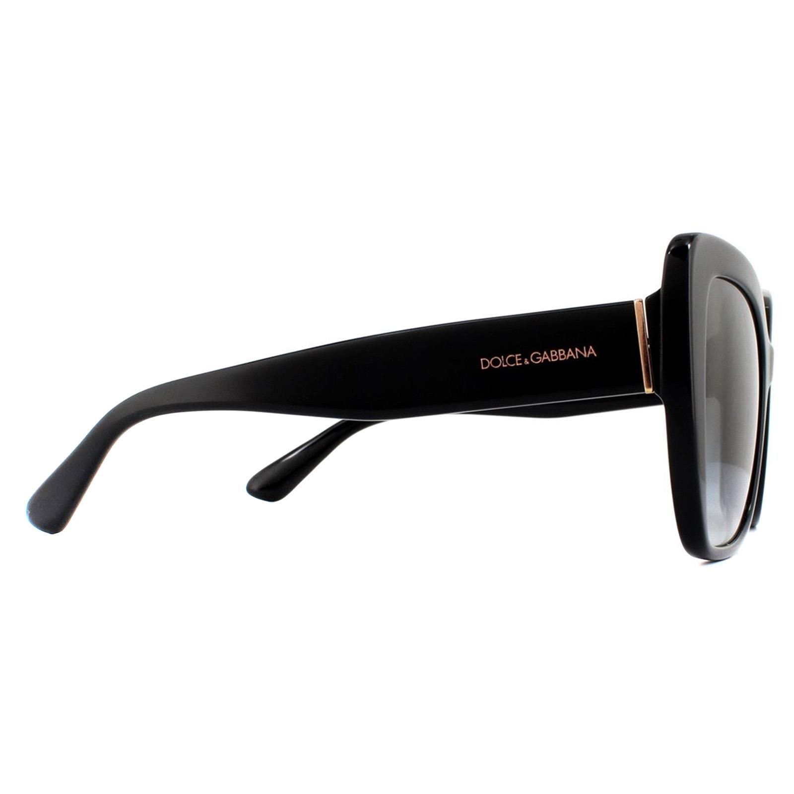 Dolce & Gabbana Dolce & Gabbana Women's Cat Eye Black Grey Gradient Sunglasses - 4