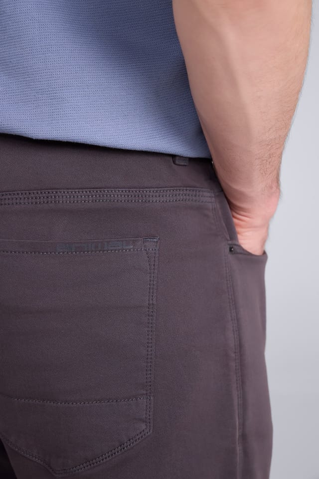 Animal Animal Men's 'Elevate' Lightweight Casual Comfortable Fit Outdoor 5 Pocket Trouser in Charcoal - 3