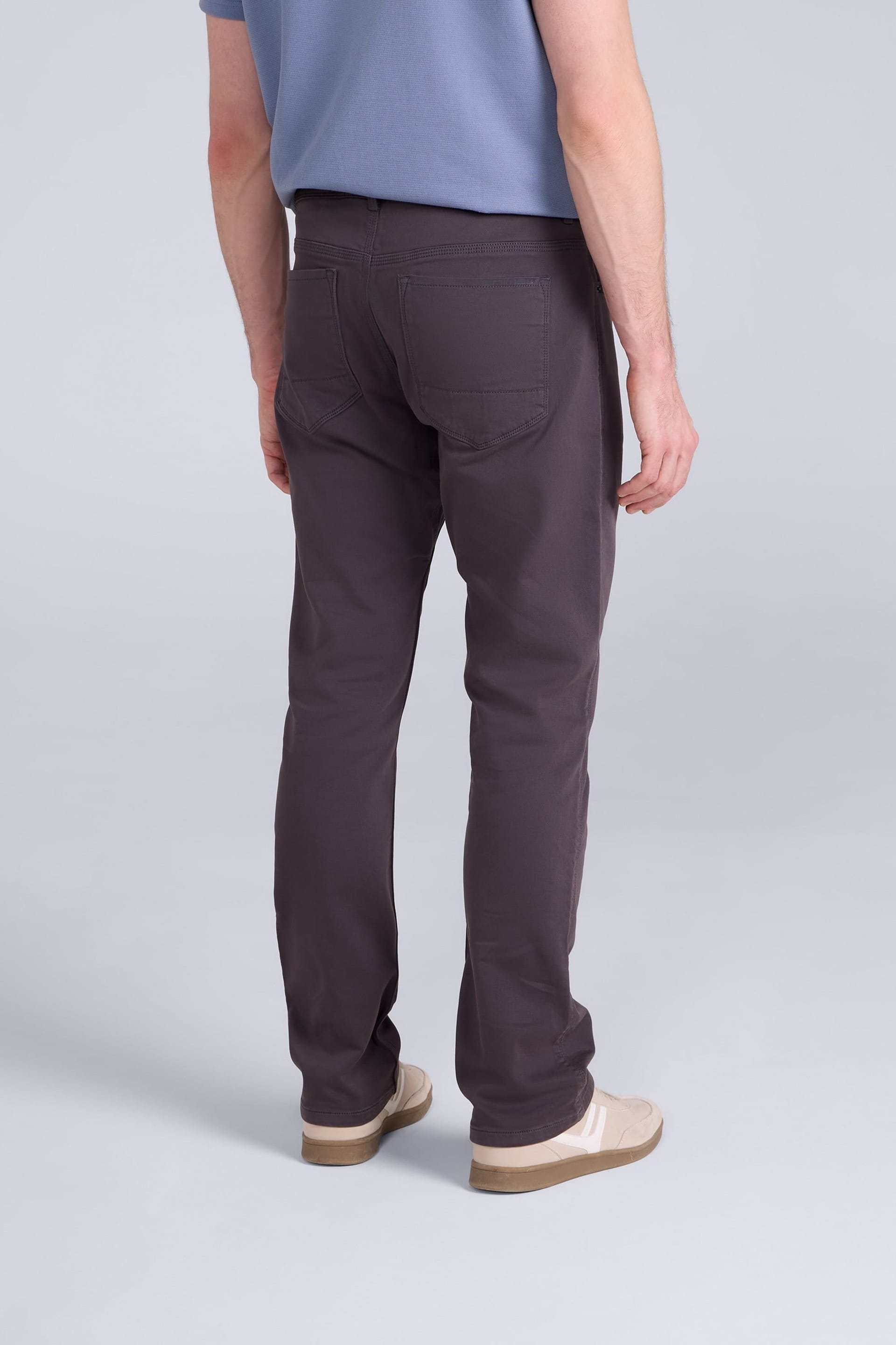 Animal Animal Men's 'Elevate' Lightweight Casual Comfortable Fit Outdoor 5 Pocket Trouser in Charcoal - 4