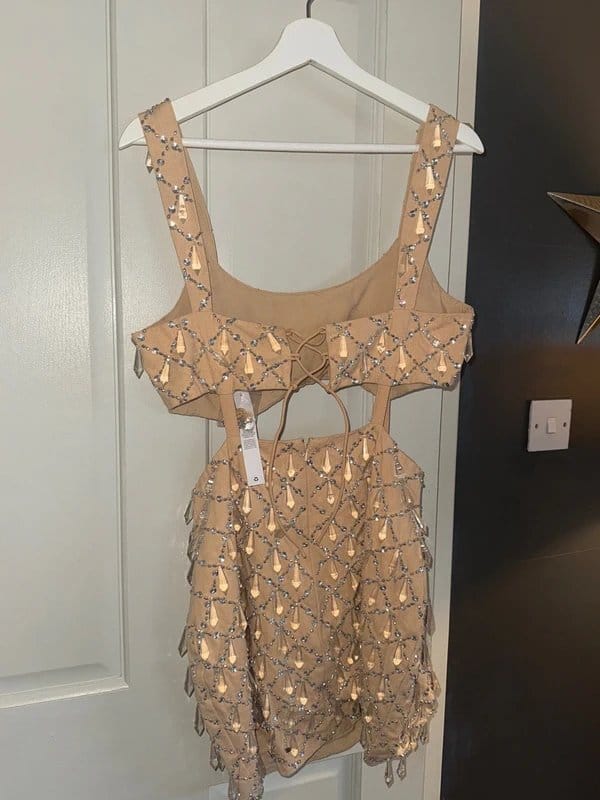 ASOS ASOS Luxe dripped jewel embellished mini dress - 1