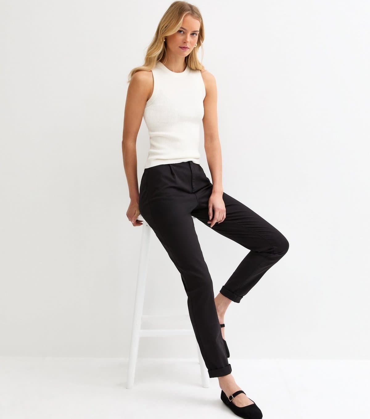 New Look New Look Black Slim Leg Chino Trousers