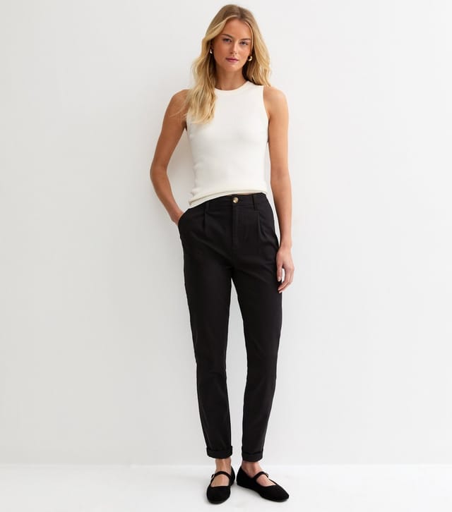 New Look Women's Tall Black Slim Leg Chino Trousers New Look - 3