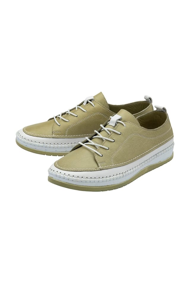 Lotus Lotus Women's 'Rimini' Leather Lace-Up Shoes in Green - 2