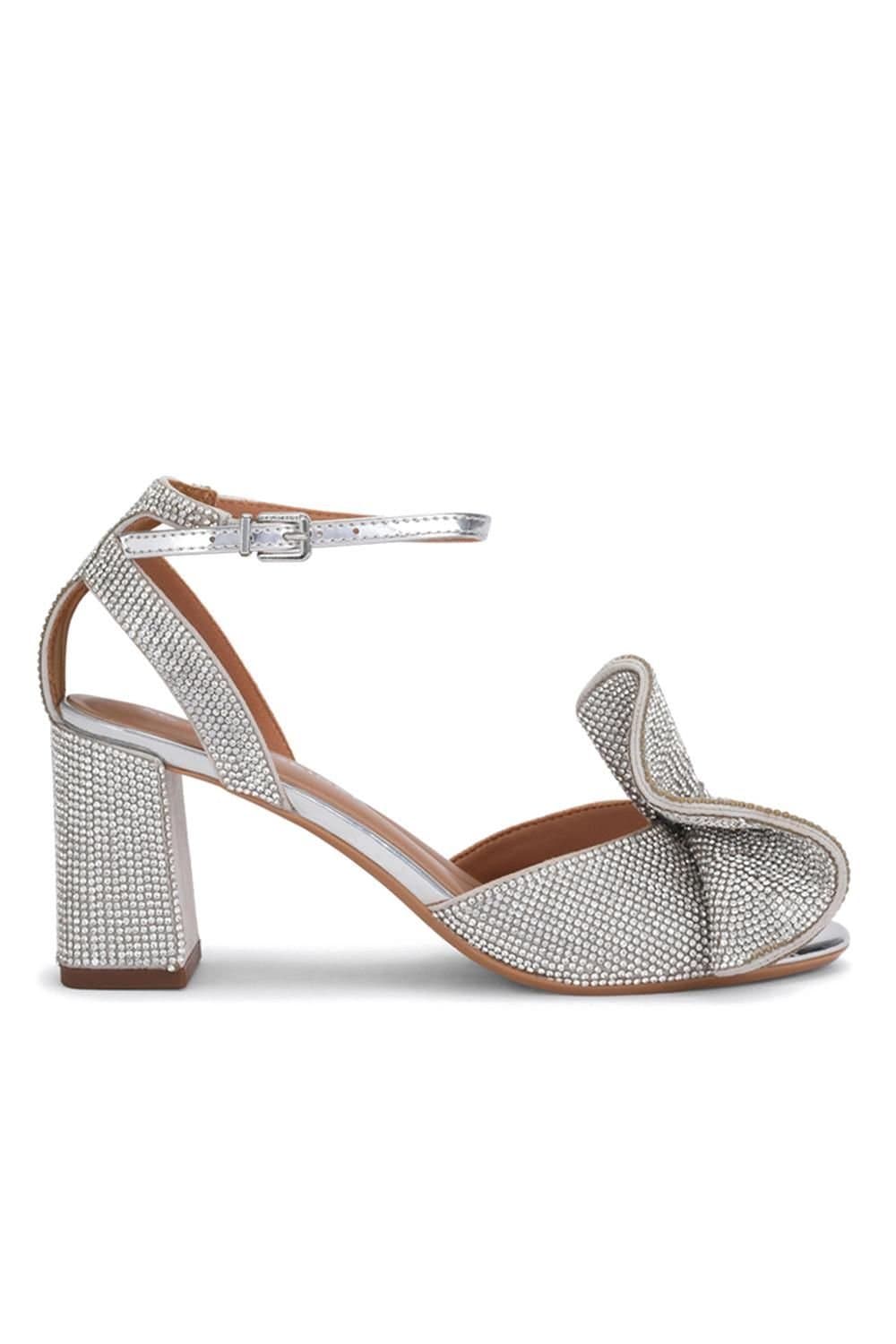 KG Kurt Geiger KG Kurt Geiger Women's 'Allegra Block' Heels in Silver