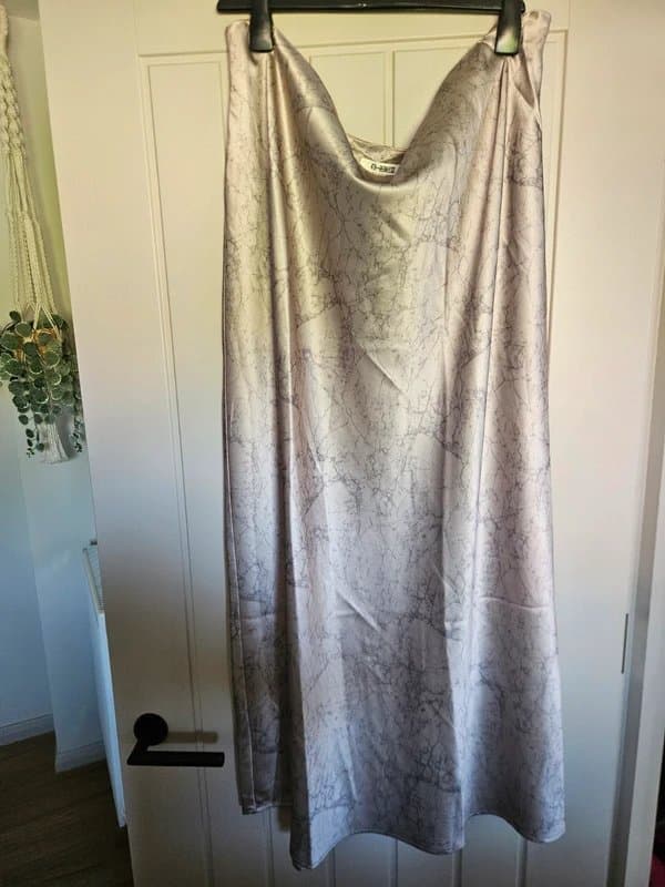 ASOS Beige satin skirt