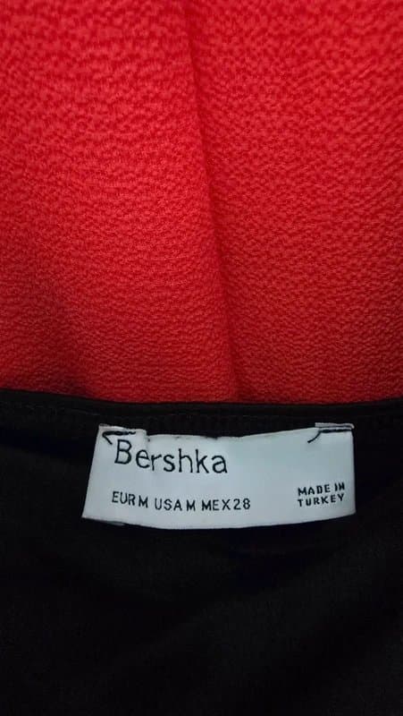 Bershka Black Satin Dress