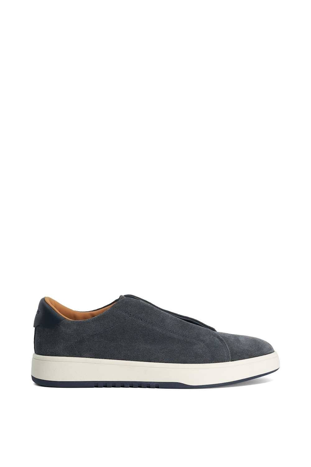 Dune London Dune London Men's 'Troys' Suede Trainers in Blue - 4